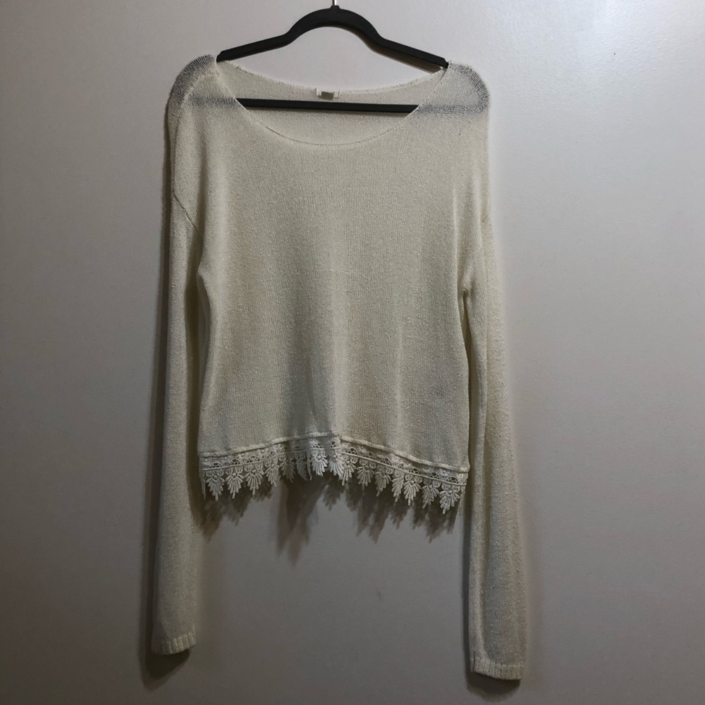 Garage White Sweater